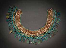 Broad Collar made of glass and stone