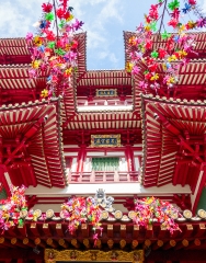 Buddhist temple located in China town Singapore