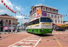 bus in downtown georgetown malaysia