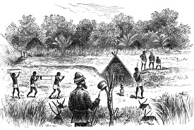 camp in africa historical illustration africa
