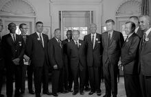 Civil rights leaders meet with President Kennedy