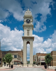 Clock tower Dubuque Iowa