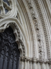 close up of one of the York Minster entrances