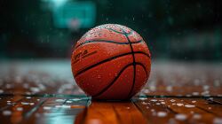 close up shot of a basketball ball