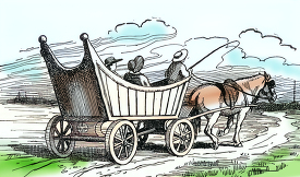 Colonial dutch wagon