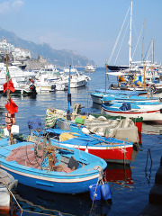 colorful boats along the amalfi coast italy 3292a