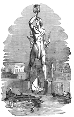 colossus at rhodes historical illustration