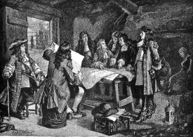 Council of war after the landing of William of Orange
