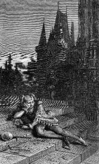 court jester historical illustration