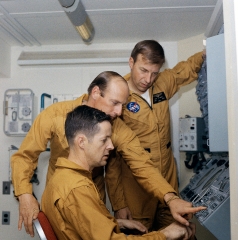 crew members for the first manned skylab mission