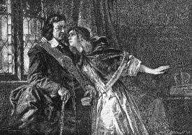 Cromwells daughter entreats him to refuse the crown