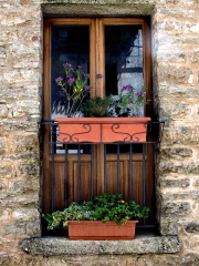 decorative window Erice Sicily