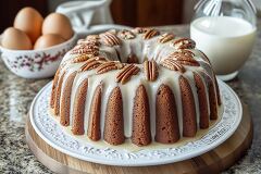 Delicious Sweet Potato Pound Cake With Pecans and Glaze