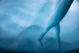 details of blue glacier ice