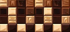 different shades of chocolate squares in a grid formation