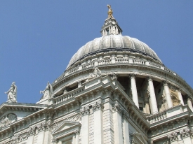 dome of St Pauls Cathedral in London