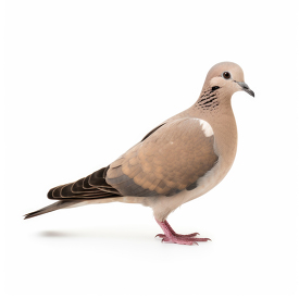 dove bird isolated on white background