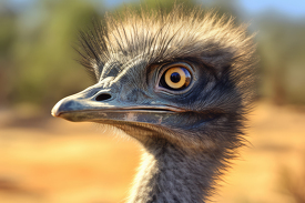 emu wanda side view closeup