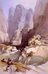 Entrance to Petra March 10th 1839