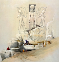 Entrance to the Great Temple of Abu Simble Nubia