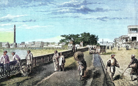 esplanade of calcutta historical illustration