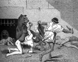 Fighting Animals in the Roman Coloseum