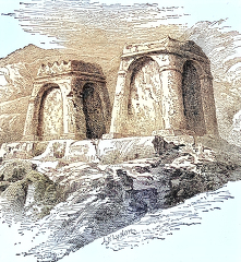 fire altars of the old zoroastrians colorized historical illustr