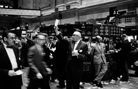 Floor of the New York Stock Exchange 1963