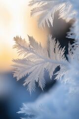 Frosty Patterns Glistening in the Soft Morning Light