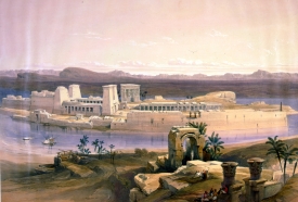 General view of the island of Philae Nubia