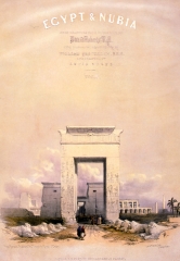 Great gateway leading to the Temple of Karnac Thebes