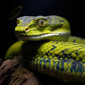 green Pit Viper snake