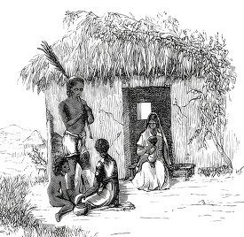 Historical Illustration A Group of people Sri Lanka