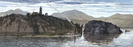 Historical Illustration of Lake Champlain