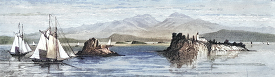 Historical Illustration of Lake Champlain
