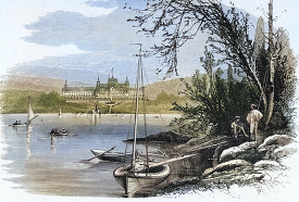 Historical Illustration of Lake George
