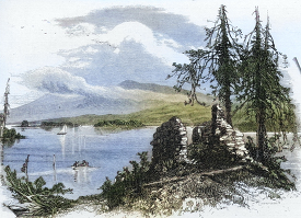 Historical Illustration of Lake George
