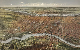 historical illustration of the city of philadelphia