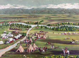 historical image of denver colorado in 1859