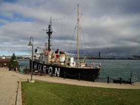 Huron lightship a floating lighthouse now a museum in Port Huron