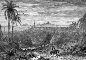 Illustation of a view of the City of Panama