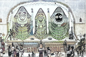 illustration of temple of juggernaut india historical illustrati