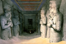 Interior of the Temple of Abu Simbel