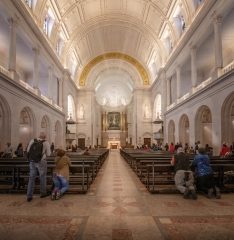 interior our lady of fatima basilica portugal