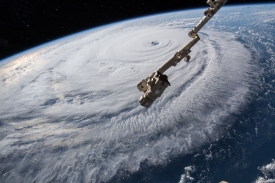 International Space Station captured view of Hurricane Florence