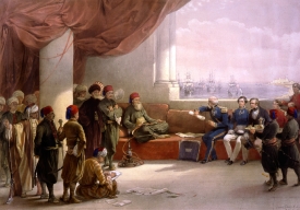 Interview with the Viceroy of Egypt at his palace at Alexandria