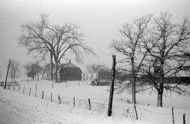 iowa farm covered with snow 1940
