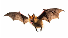 isolated bat on white background