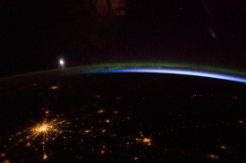 iss039e009160 aurora borealis the moon and moscow