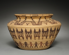 Jar-shaped Basket Native North America